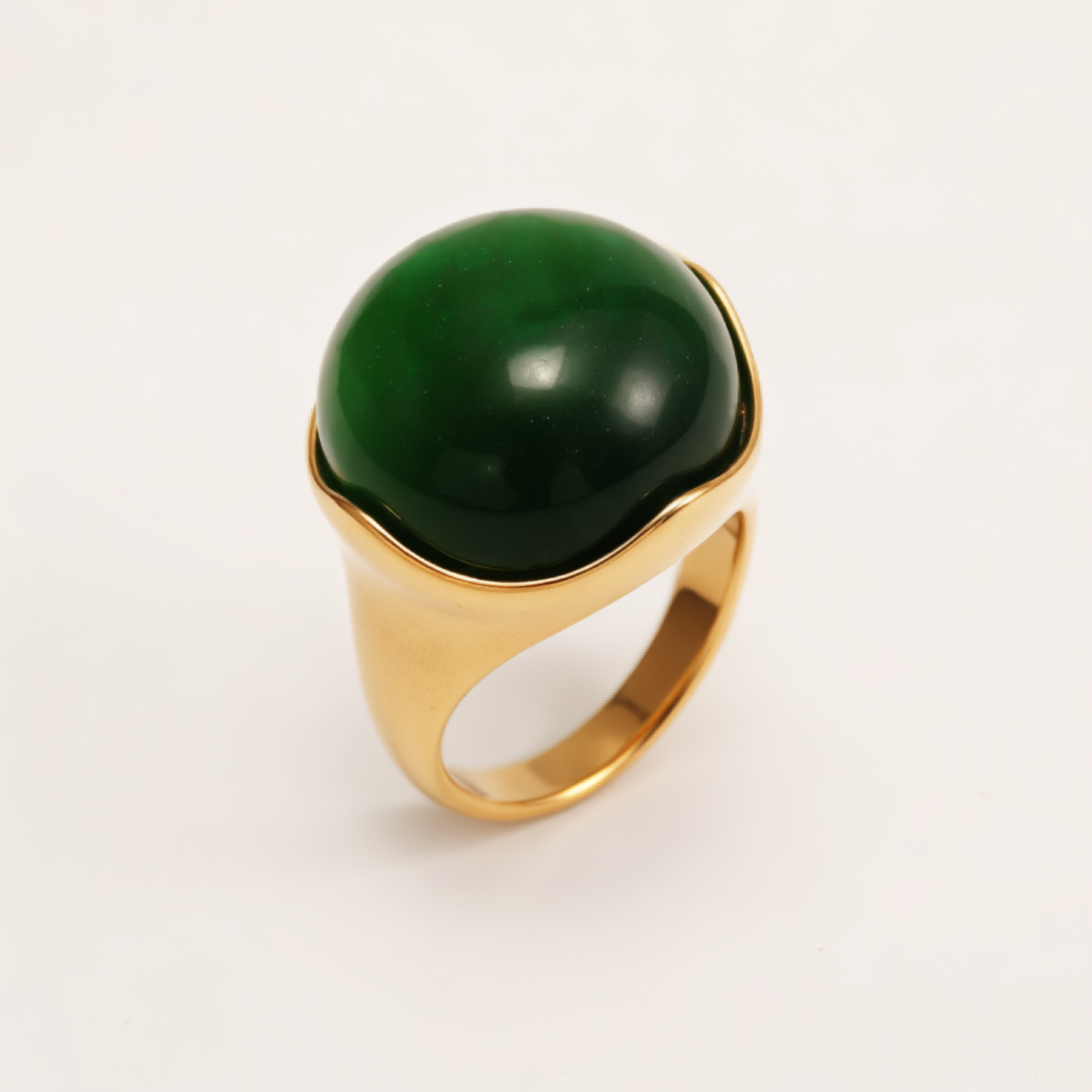 Multi - colored Gemstone Gold Ball Ring, Fashionable and Unique Women's Ring | BL87JS-JinBaoJewerly