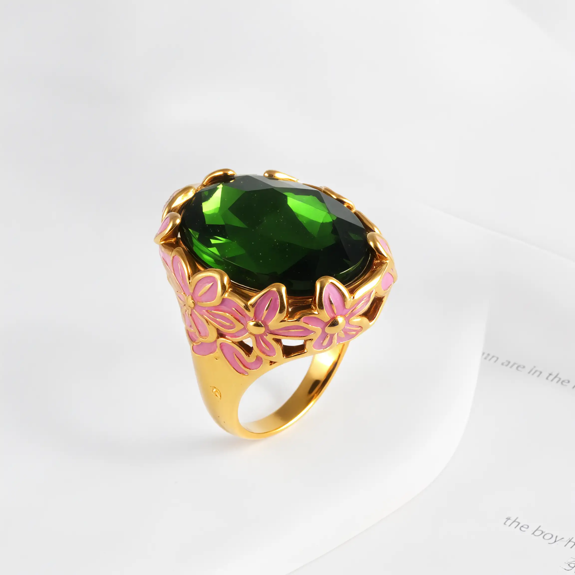 Gorgeous Vintage Colorful Gemstone Trendy Ring for Women | G004465-JinBaoJewerly