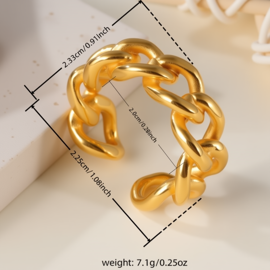 Simple Design Woven Cross Ladies 'stainless Steel Ring丨G00312-JinBaoJewerly