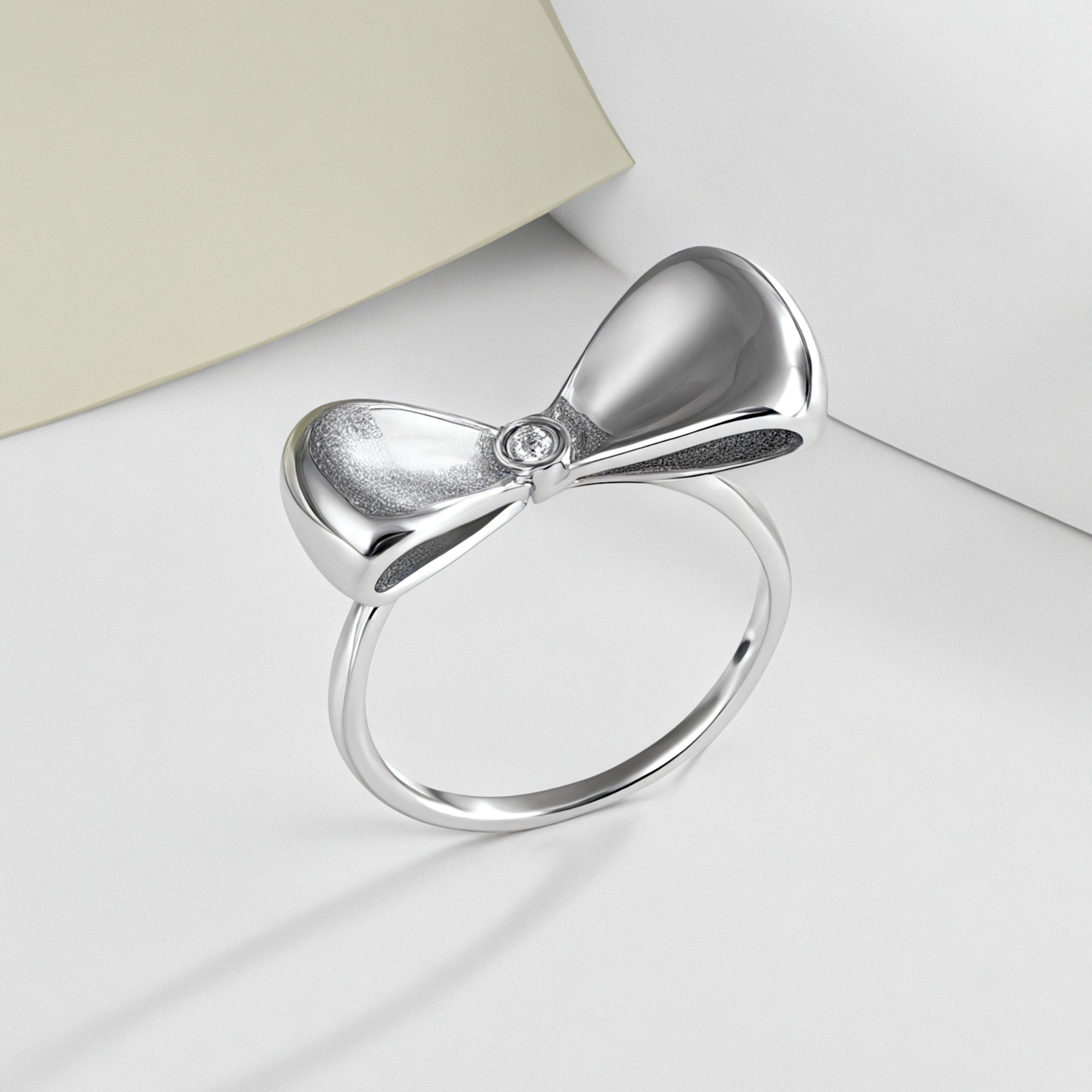 Minimalist Bowknot Ring Women's Light Luxury Fashion Band | G004490-JinBaoJewerly