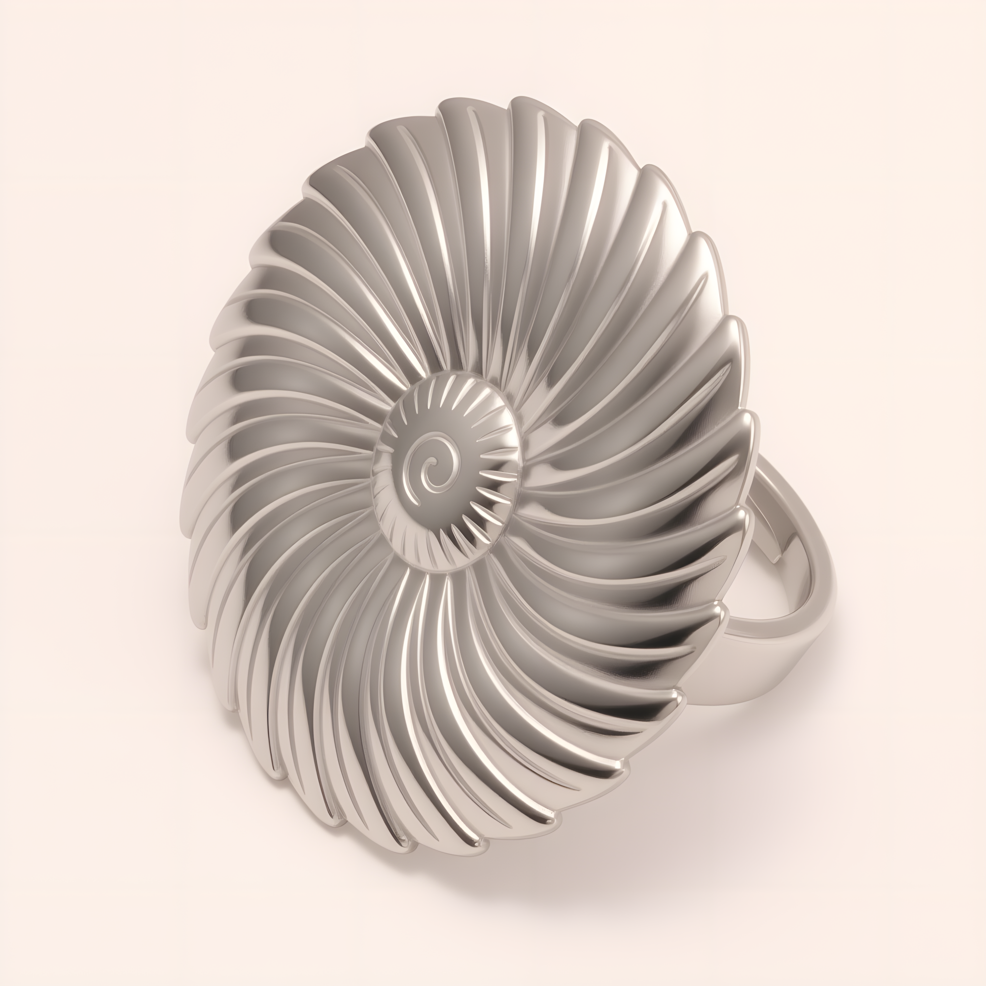 Stylish Women's Gold - and - Silver Spiral - shaped Ring | G005617-JinBaoJewerly