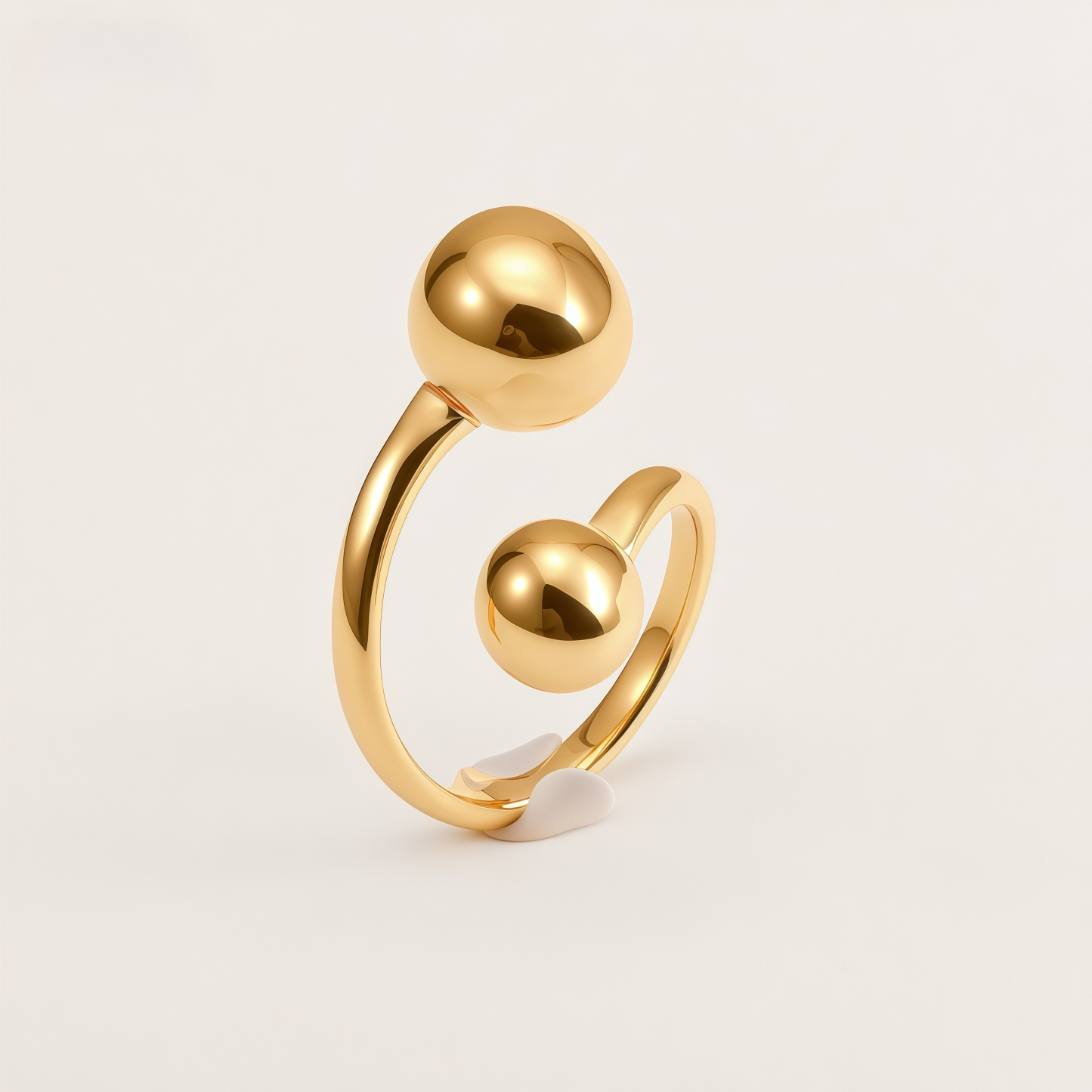 Unique Geometric Braided Stainless Steel Women's Ring | G00545