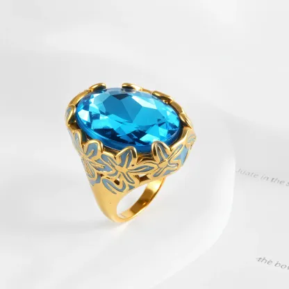Gorgeous Vintage Colorful Gemstone Trendy Ring for Women | G004465-JinBaoJewerly