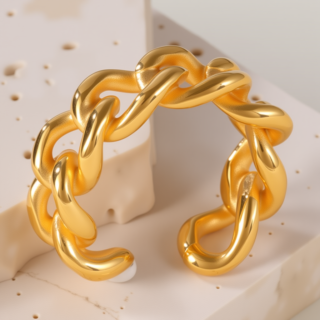 Simple Design Woven Cross Ladies 'stainless Steel Ring丨G00312-JinBaoJewerly