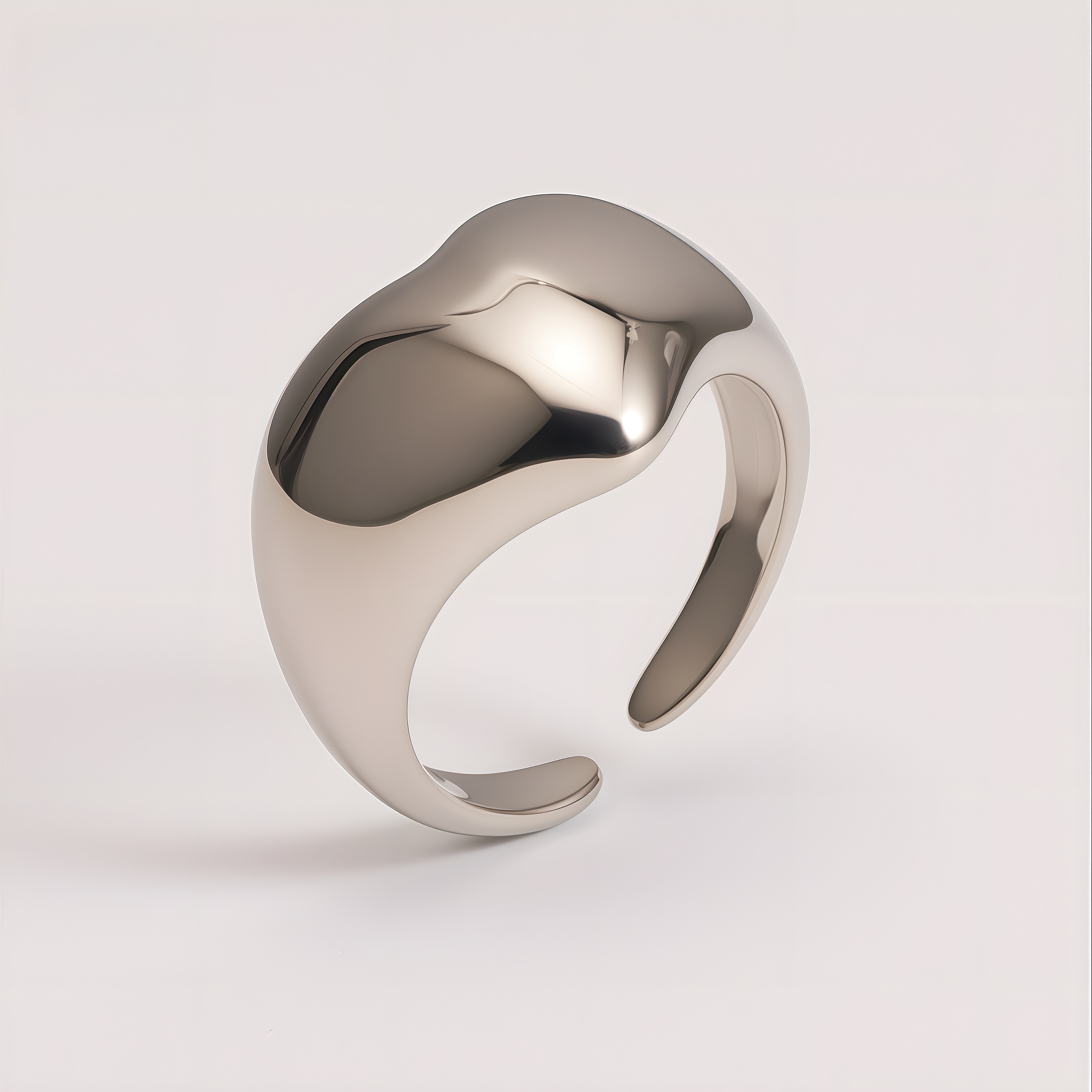 Minimalist Open Ring Women's Stainless Steel Ring | G003878
