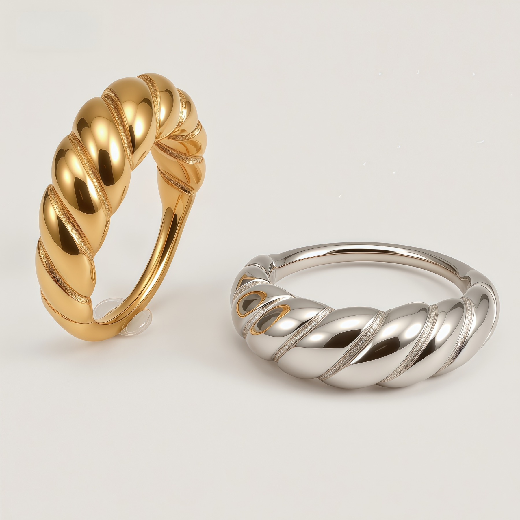 Twist Stainless Steel Ring Classic Fashion for Women | N0080