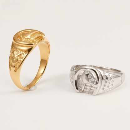 Vintage Lucky Horsehead Men's Ring | DZ443