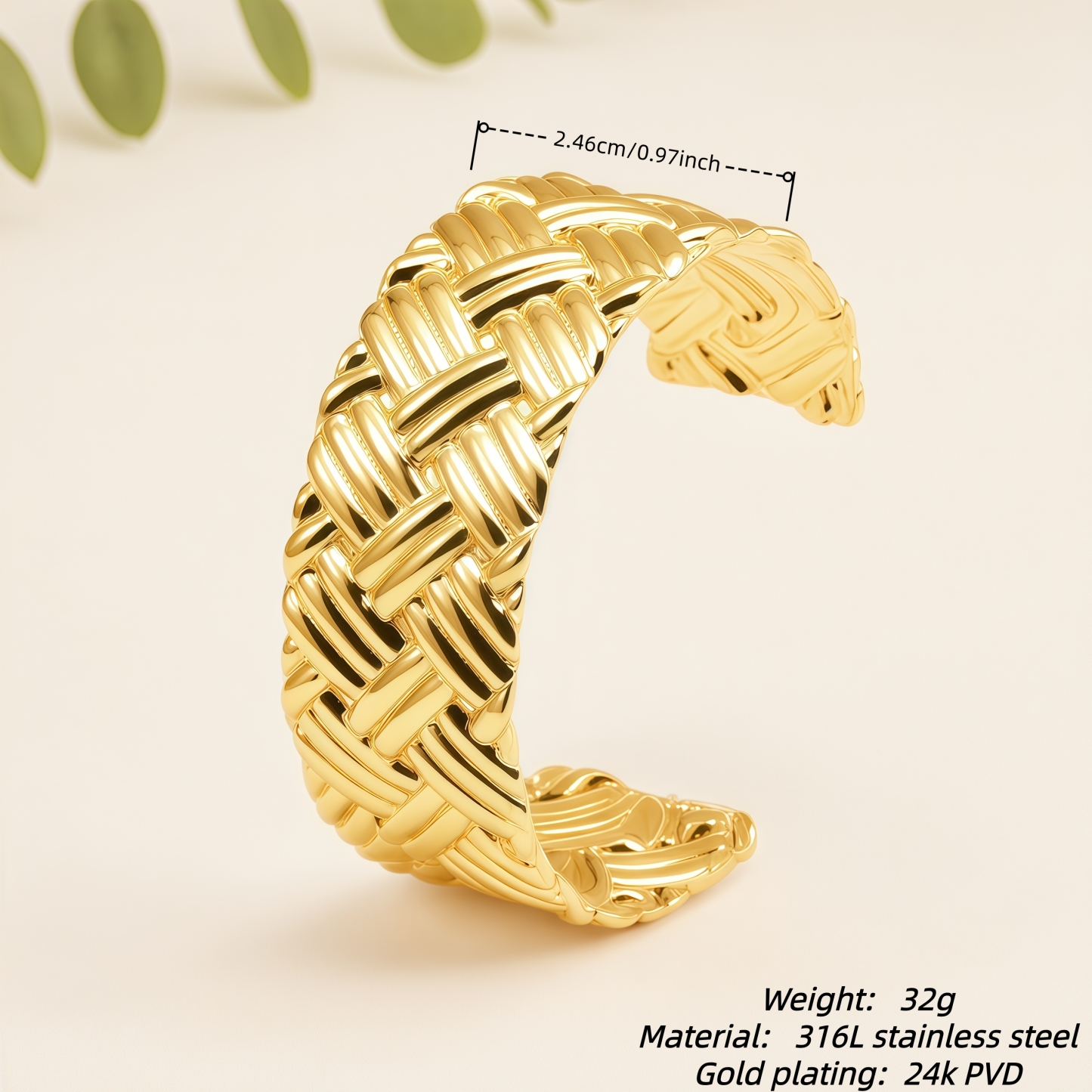 Trendy Adjustable Stainless Steel Lightweight Minimalist Cuff Jewelry for Women