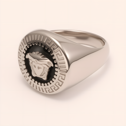 Men's Cool Medusa - themed Stainless Steel Ring | G002057G-JinBaoJewerly