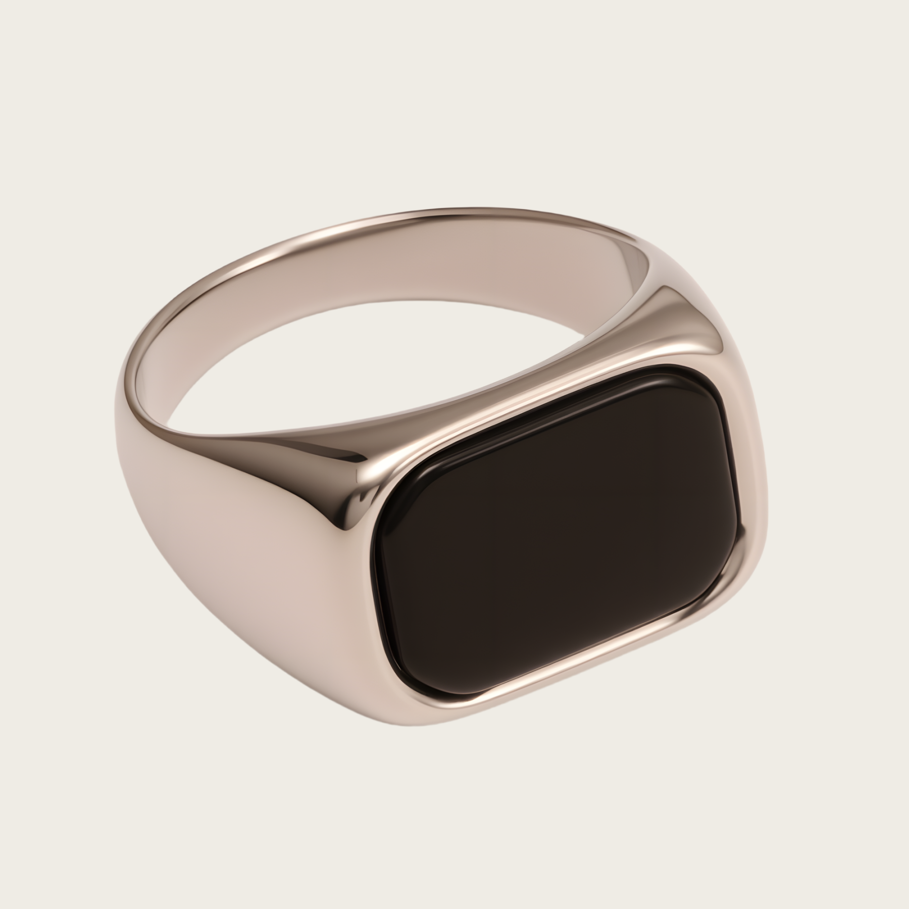 Multicolored Gem - set Square Stainless Steel Ring - Trendy and Personalized Jewelry | XUBLH-AG-JinBaoJewerly