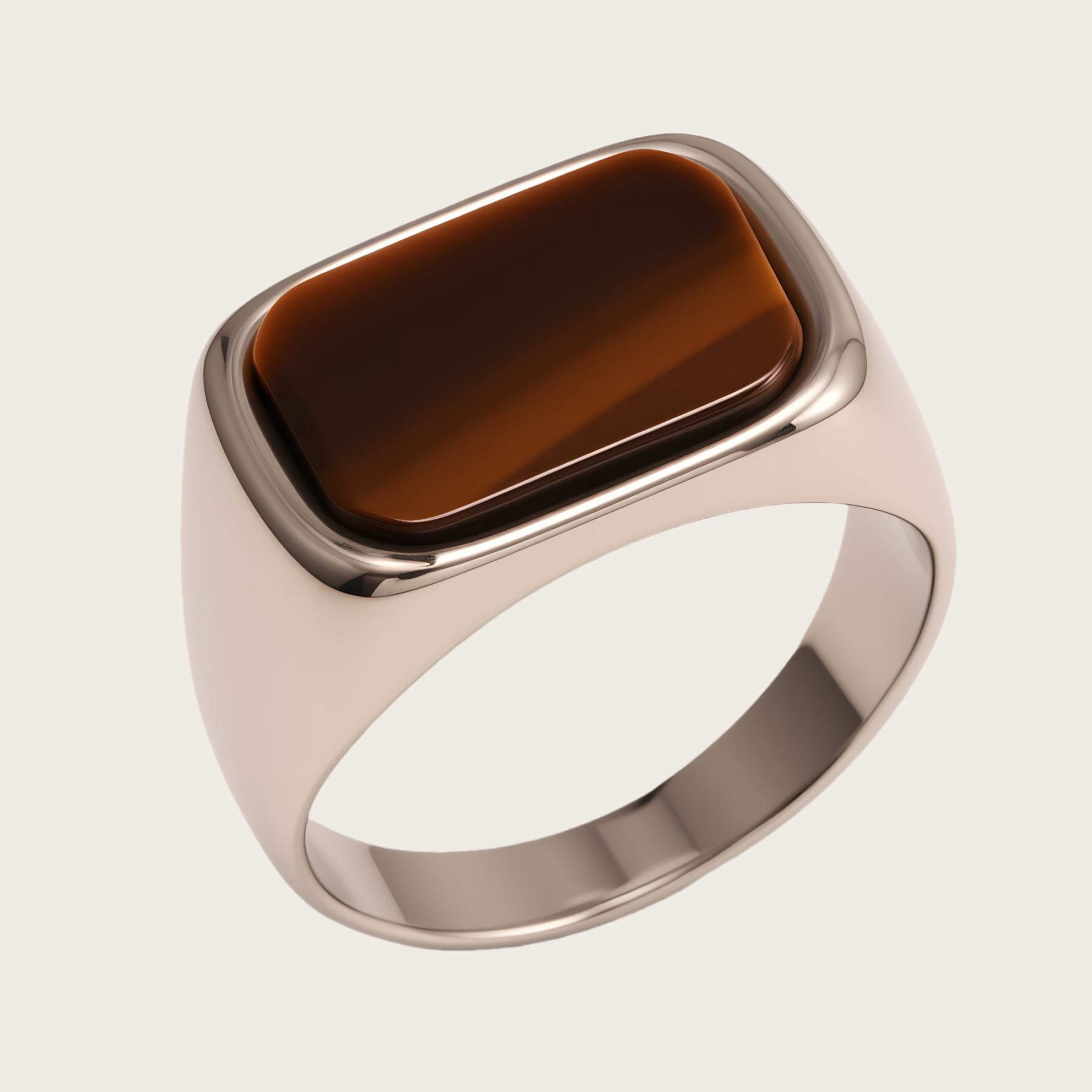 Multicolored Gem - set Square Stainless Steel Ring - Trendy and Personalized Jewelry | XUBLH-AG-JinBaoJewerly