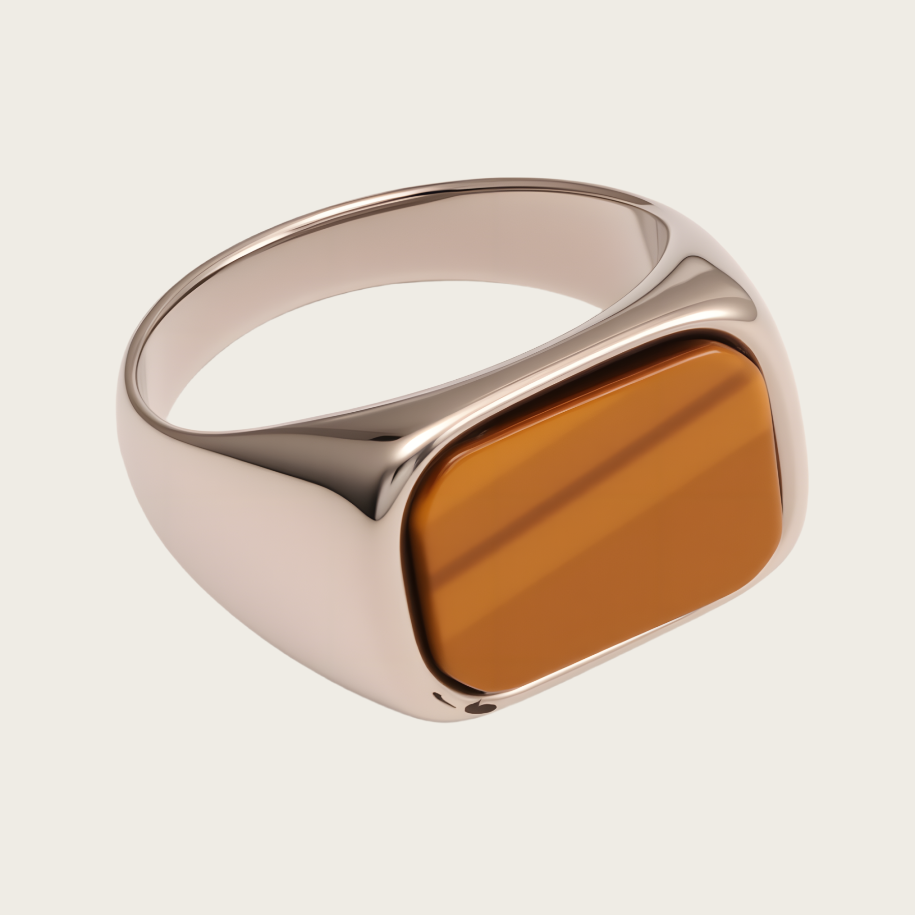 Multicolored Gem - set Square Stainless Steel Ring - Trendy and Personalized Jewelry | XUBLH-AG-JinBaoJewerly