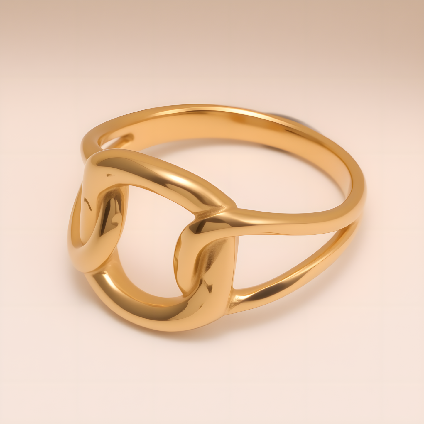 Minimalist Hollow Stainless Steel Ring - Trendy & Versatile Jewelry | N00812-JinBaoJewerly