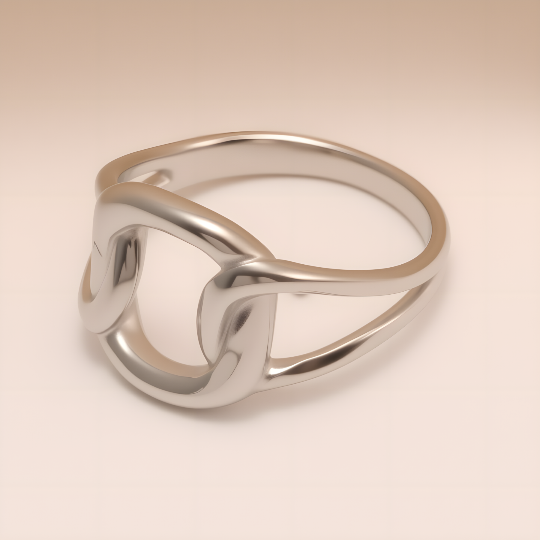Minimalist Hollow Stainless Steel Ring - Trendy & Versatile Jewelry | N00812-JinBaoJewerly