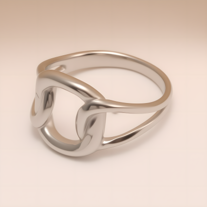 Minimalist Hollow Stainless Steel Ring - Trendy & Versatile Jewelry | N00812-JinBaoJewerly