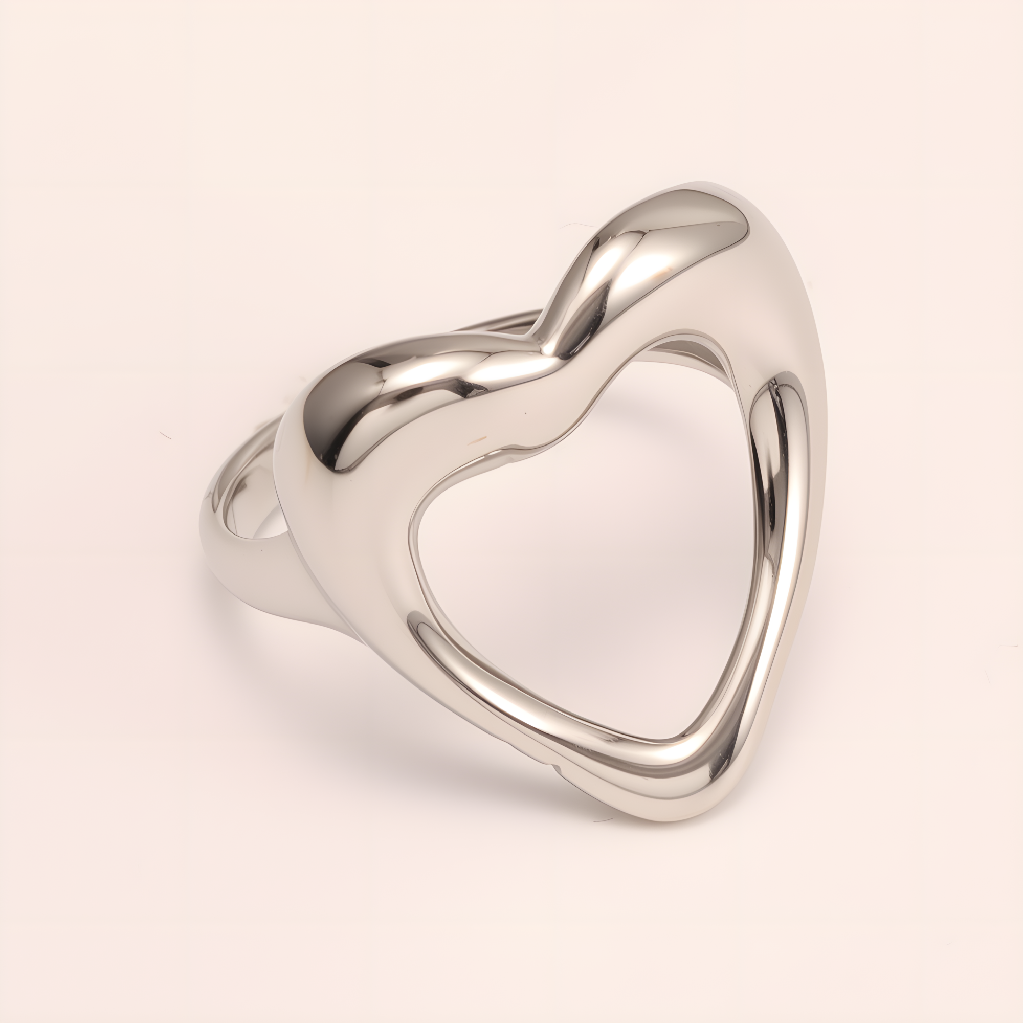 Heart - shaped Stainless Steel Ring - Romantic Couple Jewelry | G004959-JinBaoJewerly