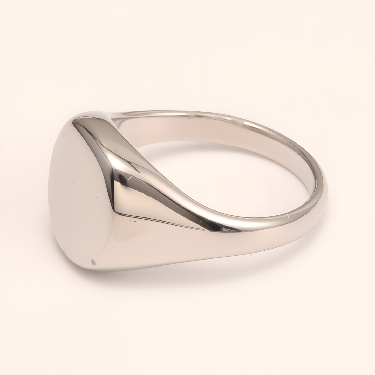 Minimalist Smooth - faced Stainless Steel Ring - Stylish Choice for Men | DZ89G-JinBaoJewerly