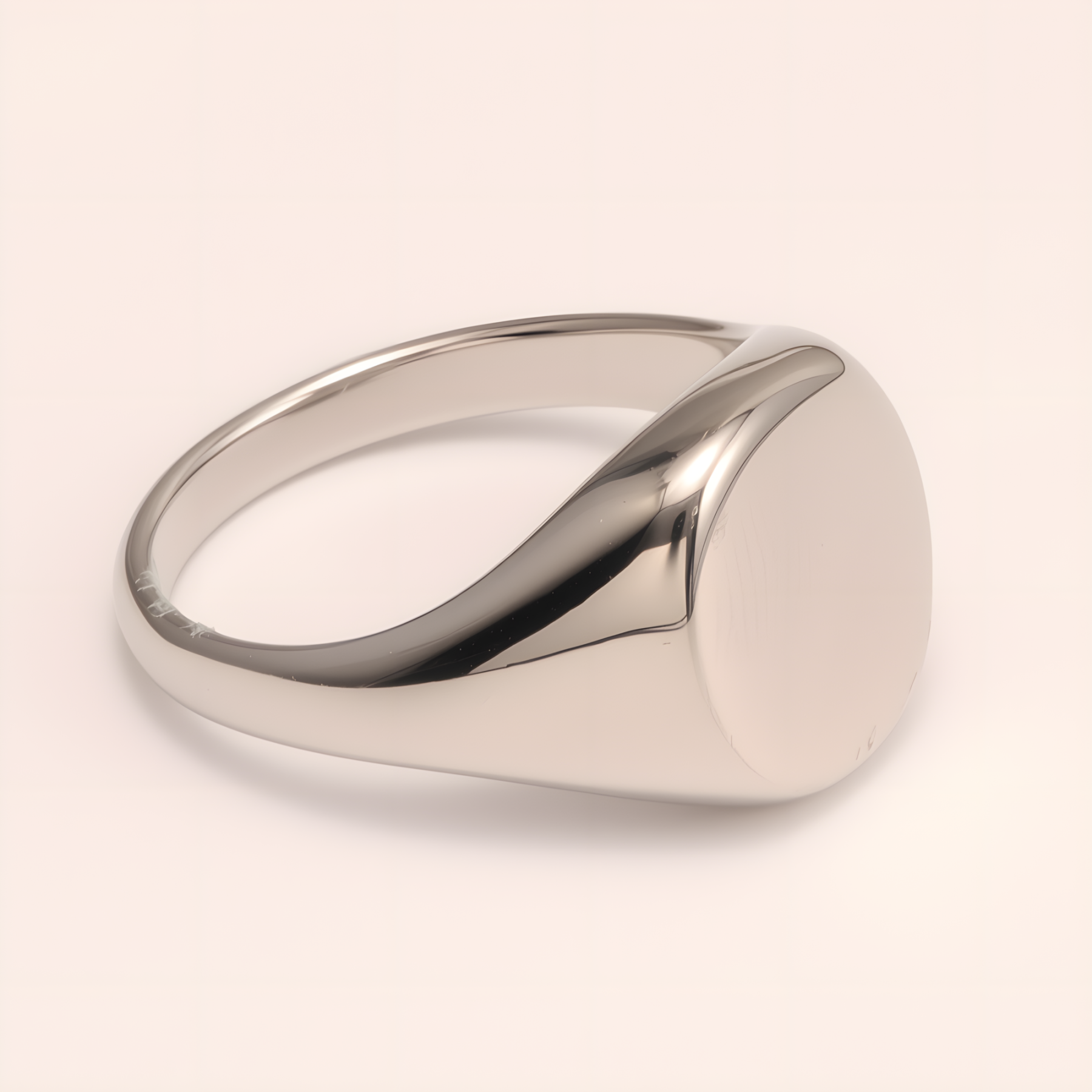 Minimalist Smooth - faced Stainless Steel Ring - Stylish Choice for Men | DZ89G-JinBaoJewerly