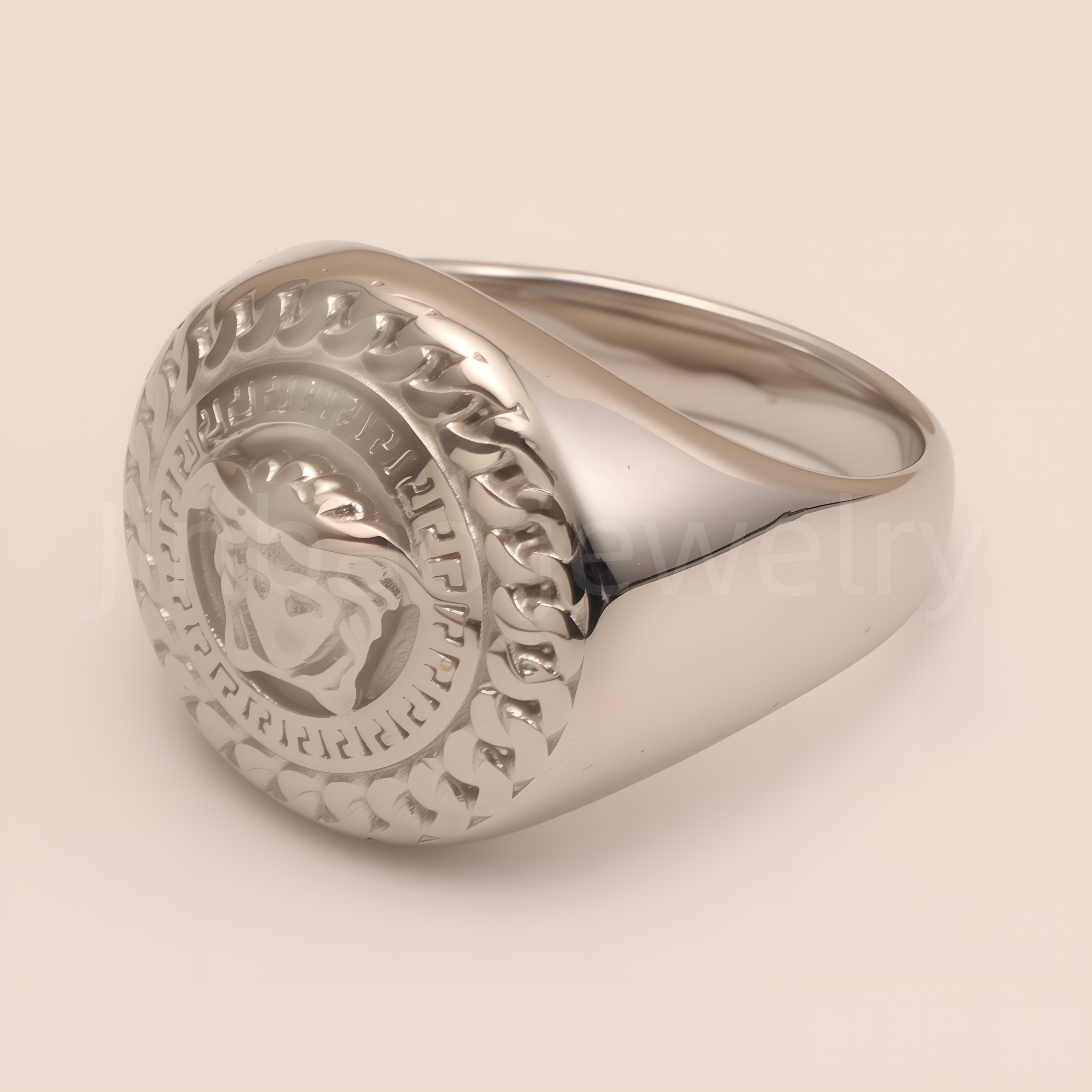 Trendy Chain - Pattern Steel Ring, Men's Edgy Fashion Jewelry | G00699-JinBaoJewerly