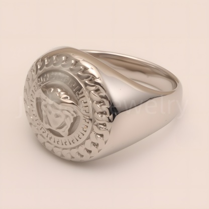 Trendy Chain - Pattern Steel Ring, Men's Edgy Fashion Jewelry | G00699-JinBaoJewerly