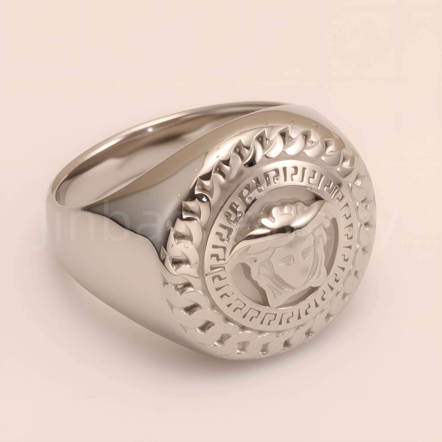 Trendy Chain - Pattern Steel Ring, Men's Edgy Fashion Jewelry | G00699-JinBaoJewerly