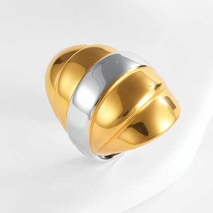 Delicate Layered Design Stainless Steel Ring for Women | G001191-JinBaoJewerly