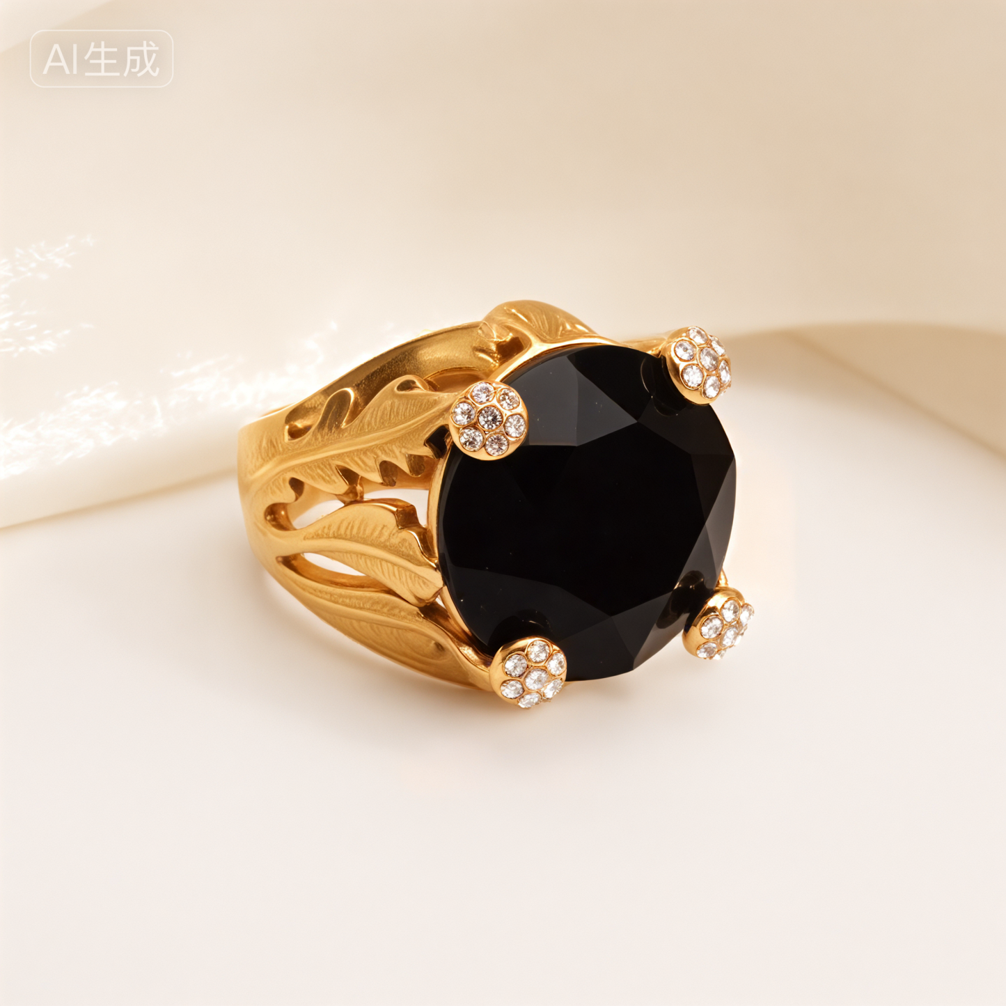 Fashionable Gold Multicolored Gemstone Ring Group - Eye - Catching Items for Stylish Outfits | K003078-JinBaoJewerly