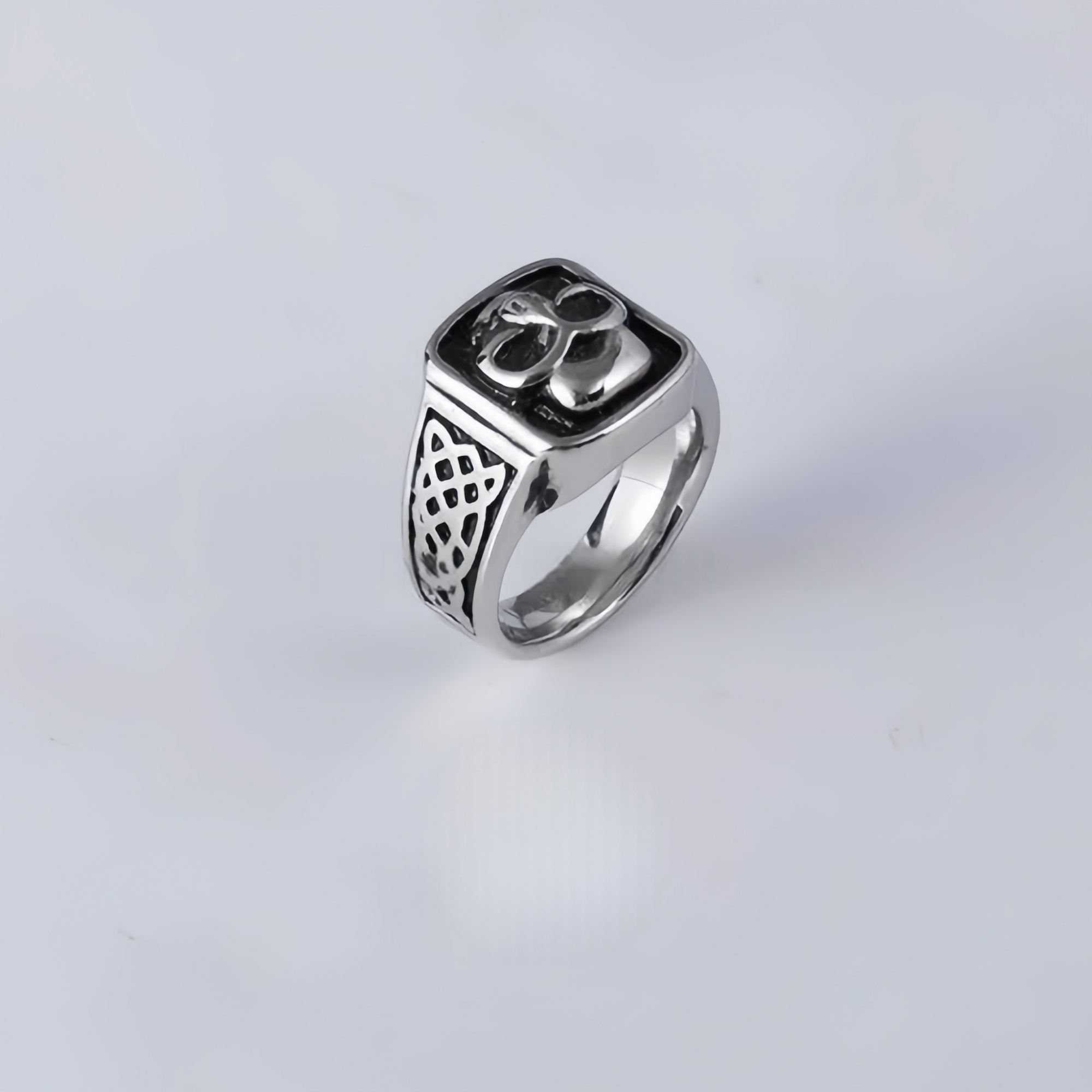 Vintage Celtic Knot Stainless Steel Ring For Men Gold Silver Tone | DZ1132-JinBaoJewerly