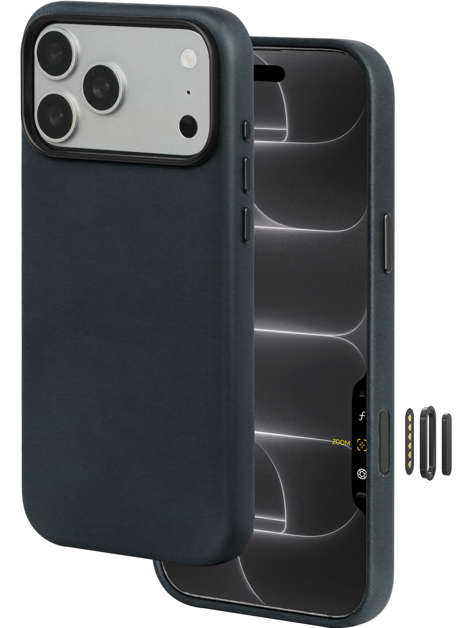 Le Pelle Italian Full Grain Leather Case for iPhone 18 Pro - 2X Abrasion Resistant & Self-Healing Recovery, Built-in AI Control, Compatible with magsafe, Natural Patina