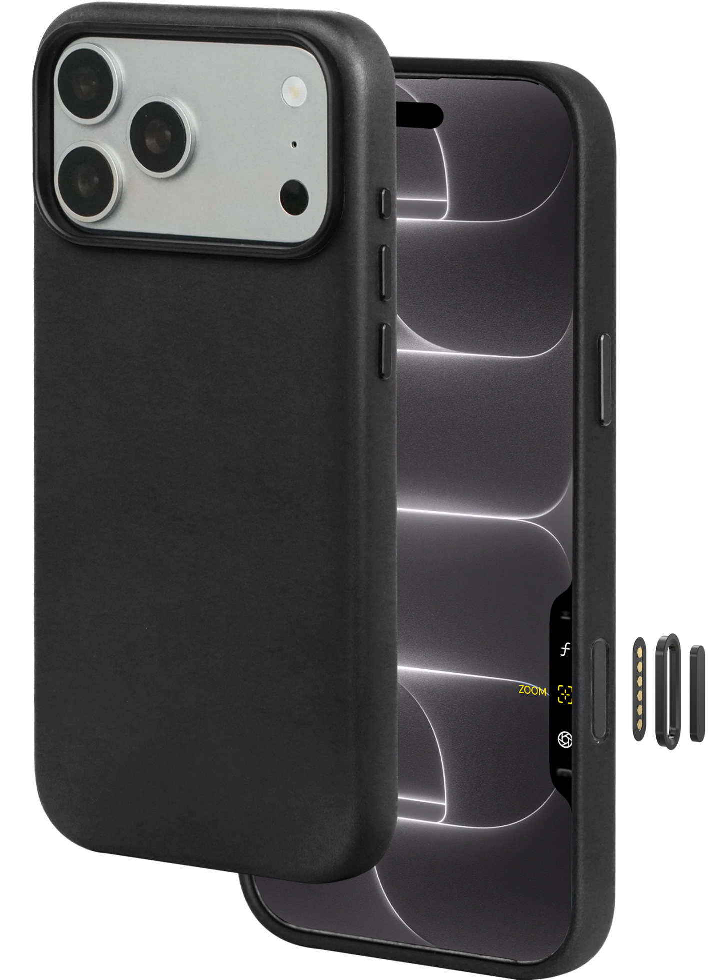 Le Pelle Italian Full Grain Leather Case for iPhone 18 Pro - 2X Abrasion Resistant & Self-Healing Recovery, Built-in AI Control, Compatible with magsafe, Natural Patina