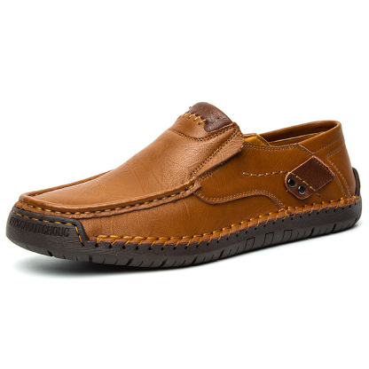 🔥Hot Sale🎁--40% OFF 🎉Brand Mens Genuine Leather Soft Inslole Non Slip Casual Business Handmade Fashion Shoes