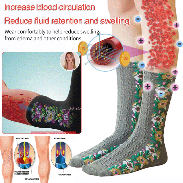 【5 pairs】 Varicose edema care socks for free 【 pair of ankle repair socks】