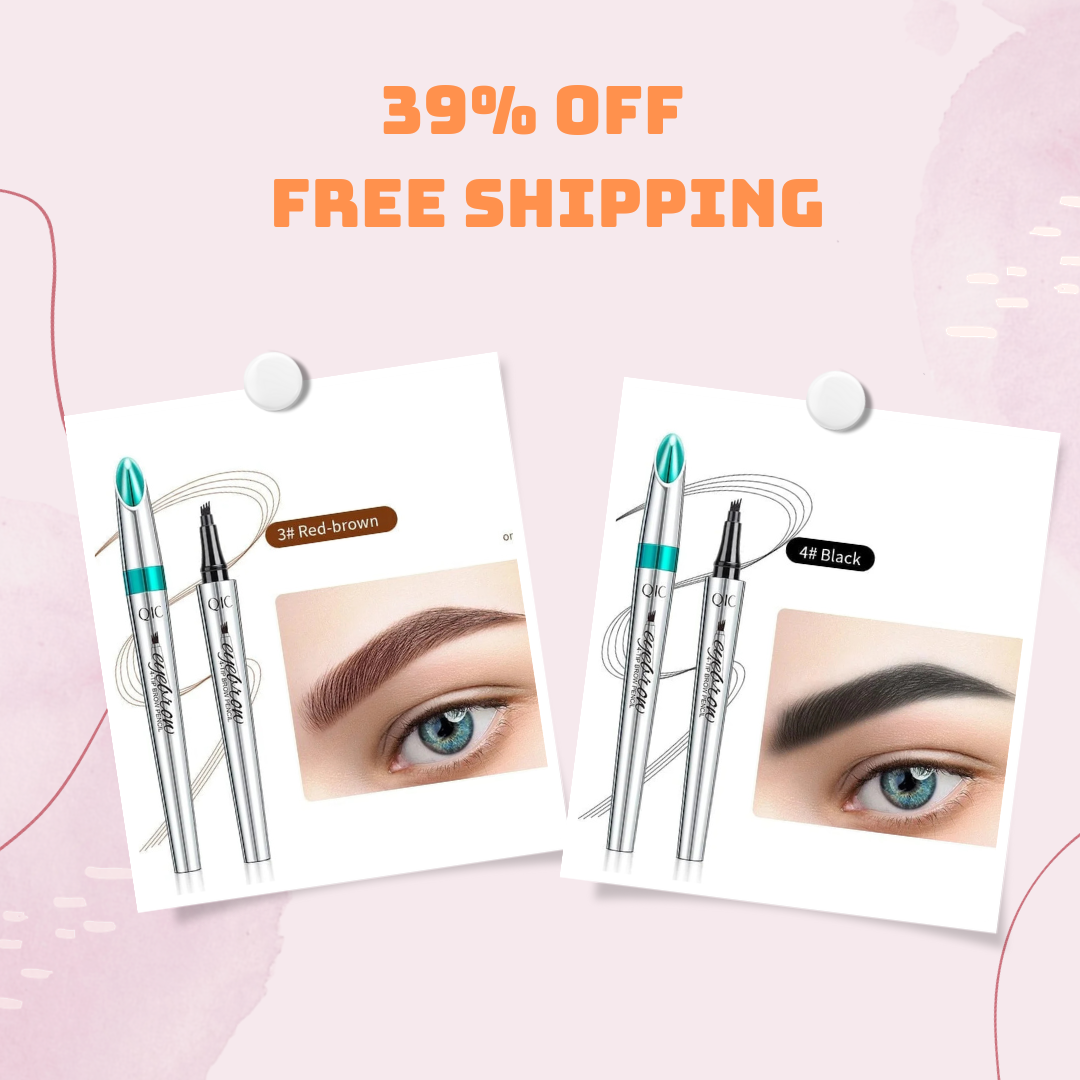 ✨Last Day Sale 59% OFF✨3D Waterproof Microblading Eyebrow Pen 4 Fork Tip Tattoo Pencil