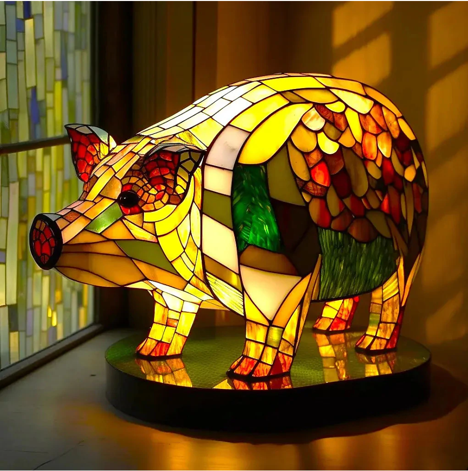 💡Animal series home decoration💡💝2D flat metal animal desktop decoration painting💝