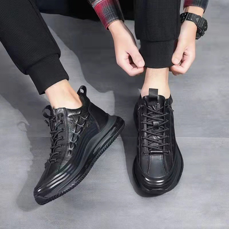 Men's Cowhide Sports Air Cushion Casual Shoes