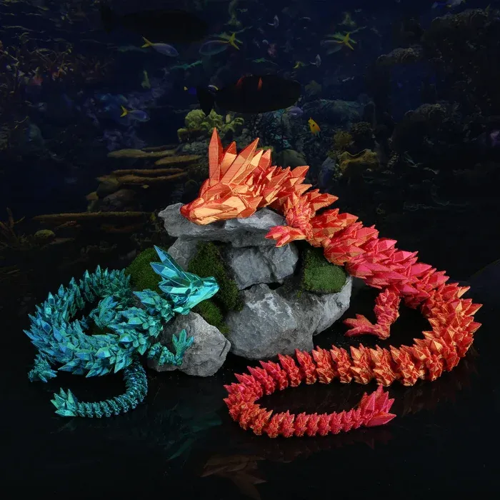 🔥Limited Edition Promotion -49% OFF-🐉3D-Printed Articulated Crystal Dragon