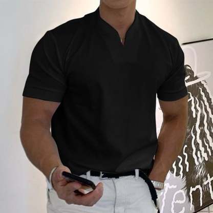 2024 MEN GENTLEMANS BUSINESS SHORT SLEEVE FITNESS T SHIRT