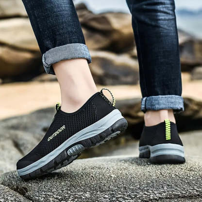 🔥On This Week Sale Off 70%🔥Men Breathable Air Lightweight Hiking Walking Shoes, Spring And Summer