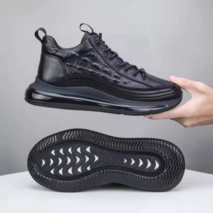Men's Cowhide Sports Air Cushion Casual Shoes
