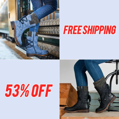 ⏰Last Day Promotion 50% OFF - Women's Winter Warm Back Lace Up Snow Boots