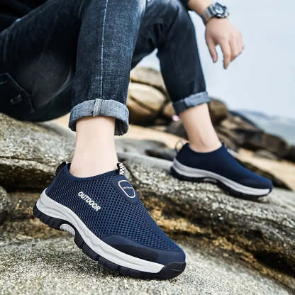 🔥On This Week Sale Off 70%🔥Men Breathable Air Lightweight Hiking Walking Shoes, Spring And Summer