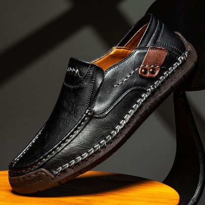 🔥Hot Sale🎁--40% OFF 🎉Brand Mens Genuine Leather Soft Inslole Non Slip Casual Business Handmade Fashion Shoes
