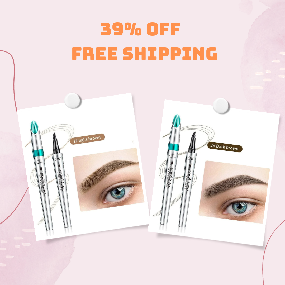 ✨Last Day Sale 59% OFF✨3D Waterproof Microblading Eyebrow Pen 4 Fork Tip Tattoo Pencil