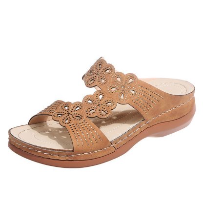 New Rhinestone Casual Wedge Sandals