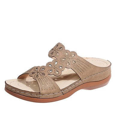 New Rhinestone Casual Wedge Sandals