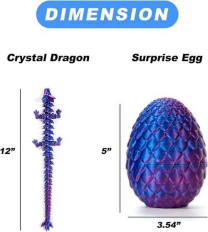 🔥Limited Edition Promotion -49% OFF-🐉3D-Printed Articulated Crystal Dragon