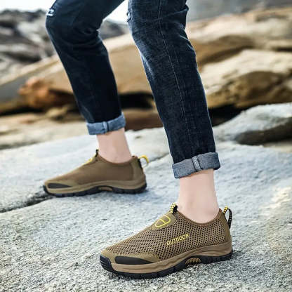 🔥On This Week Sale Off 70%🔥Men Breathable Air Lightweight Hiking Walking Shoes, Spring And Summer