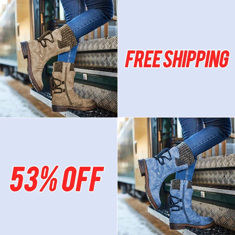 ⏰Last Day Promotion 50% OFF - Women's Winter Warm Back Lace Up Snow Boots