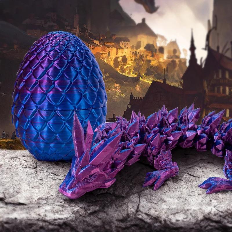 🔥Limited Edition Promotion -49% OFF-🐉3D-Printed Articulated Crystal Dragon