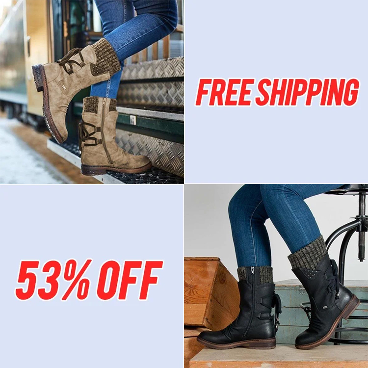 ⏰Last Day Promotion 50% OFF - Women's Winter Warm Back Lace Up Snow Boots